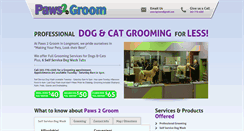 Desktop Screenshot of paws2groom.com